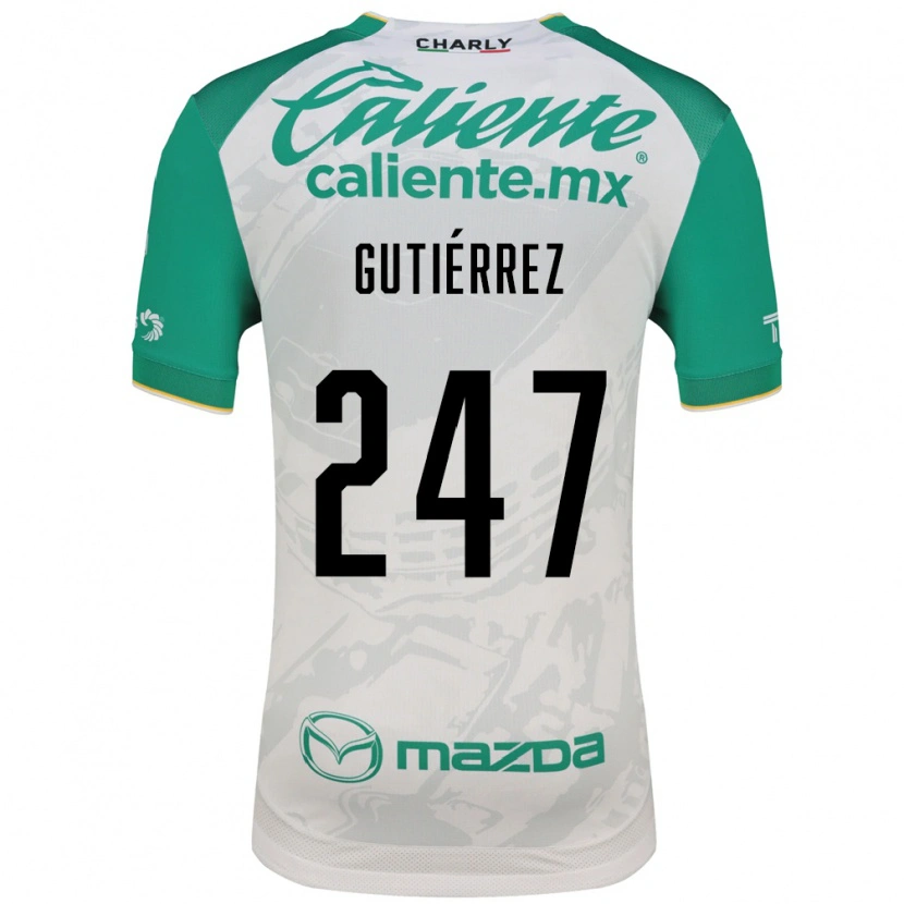 Danxen Mujer Camiseta Brandón Gutiérrez #247 Verde Claro Blanco 2ª Equipación 2026/27 La Camisa México