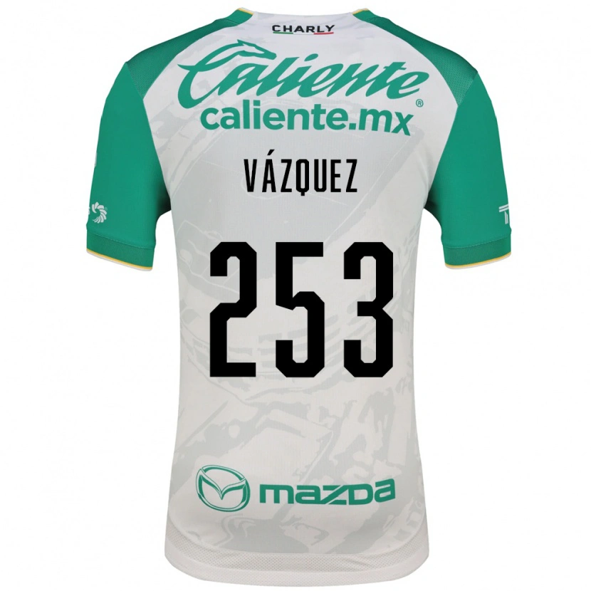 Danxen Mujer Camiseta Héctor Vázquez #253 Verde Claro Blanco 2ª Equipación 2026/27 La Camisa México