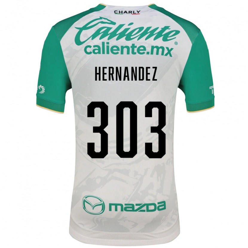 Danxen Mujer Camiseta Alan Hernández #303 Verde Claro Blanco 2ª Equipación 2026/27 La Camisa México