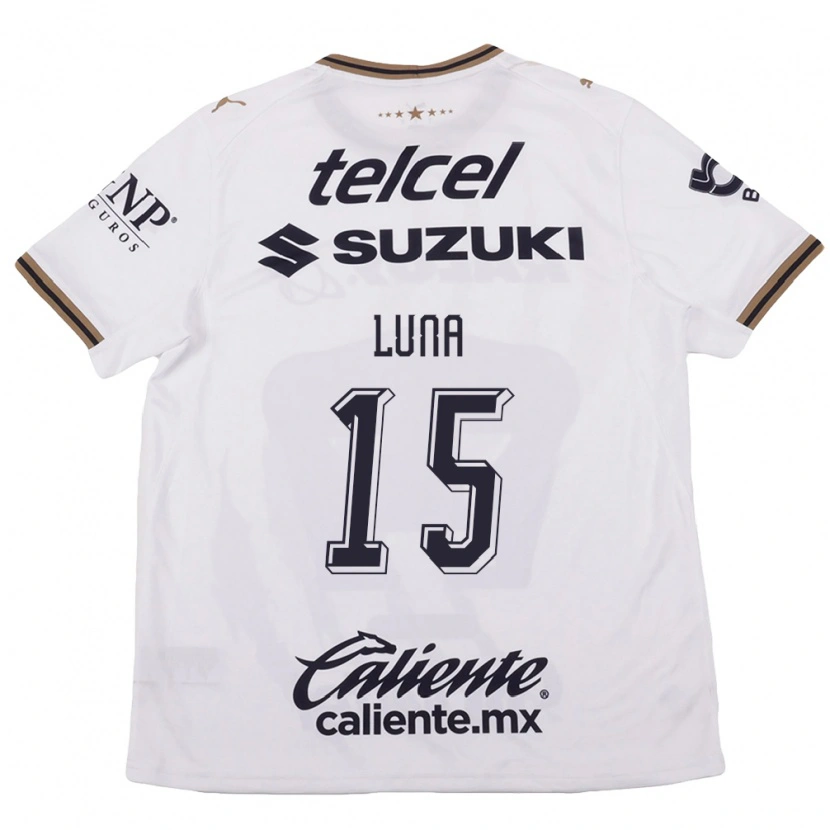 Danxen Mujer Camiseta Israel Luna #15 Blanco Negro Marrón 2ª Equipación 2026/27 La Camisa México