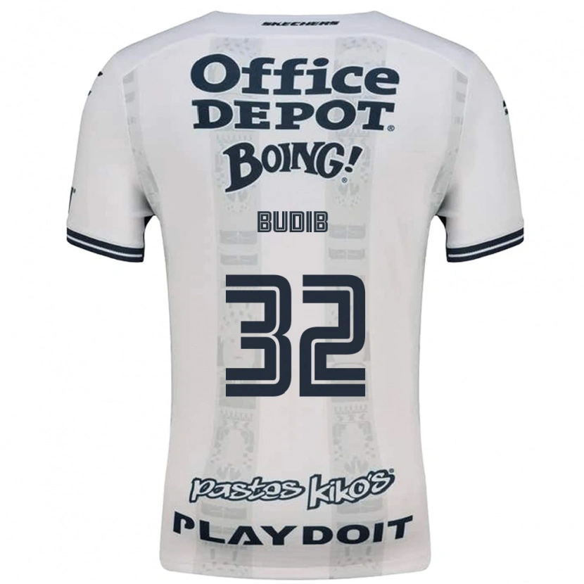 Danxen Mujer Camiseta Pedro Budib #32 Rojo Blanco Negro 2ª Equipación 2026/27 La Camisa México