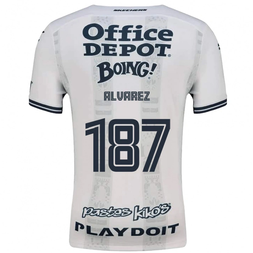 Danxen Mujer Camiseta Gael Álvarez #187 Rojo Blanco Negro 2ª Equipación 2026/27 La Camisa México