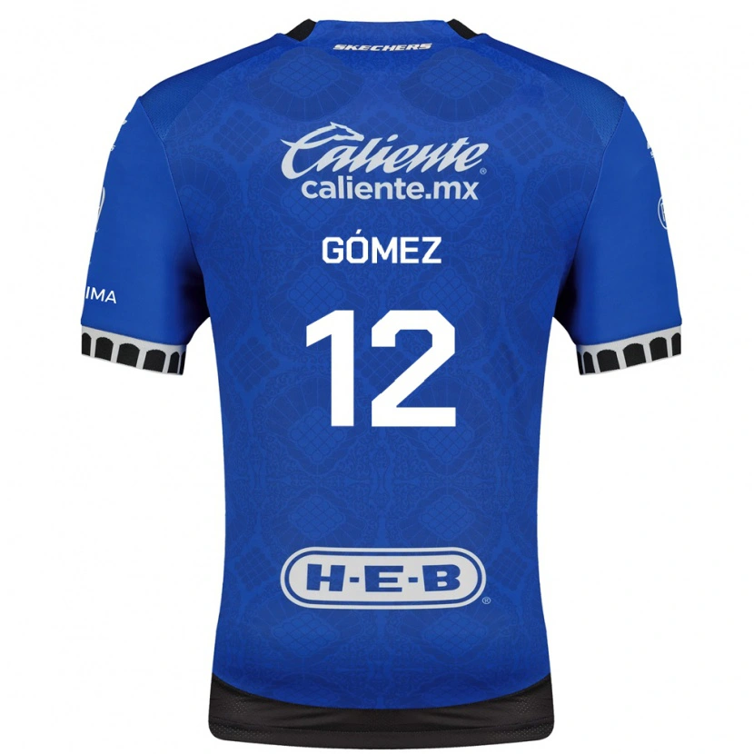 Danxen Mujer Camiseta Jaime Gómez #12 Azul Real Blanco Negro 2ª Equipación 2026/27 La Camisa México