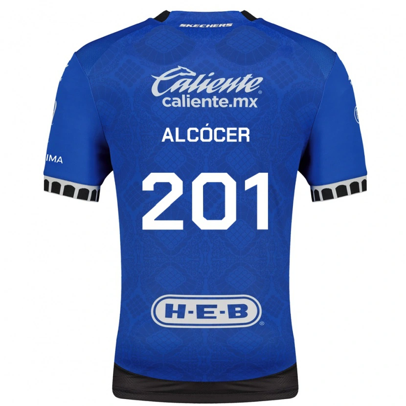 Danxen Mujer Camiseta Julián Alcócer #201 Azul Real Blanco Negro 2ª Equipación 2026/27 La Camisa México