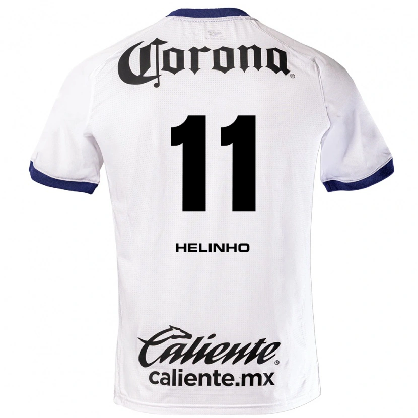Danxen Mujer Camiseta Helinho #11 Blanco Azul Negro 2ª Equipación 2026/27 La Camisa México
