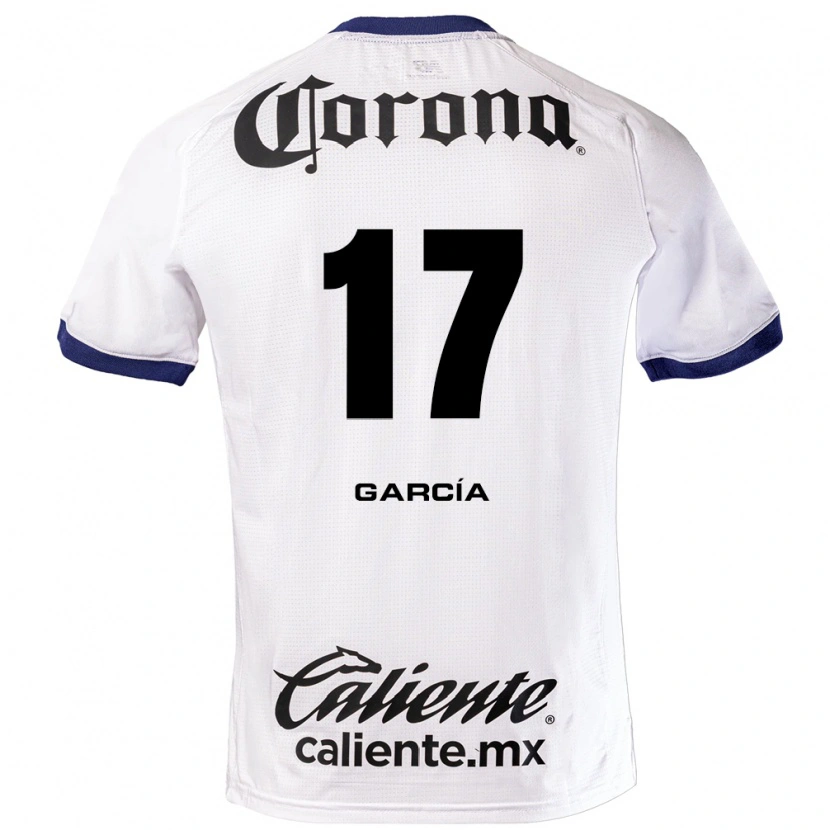 Danxen Mujer Camiseta Brian García #17 Blanco Azul Negro 2ª Equipación 2026/27 La Camisa México
