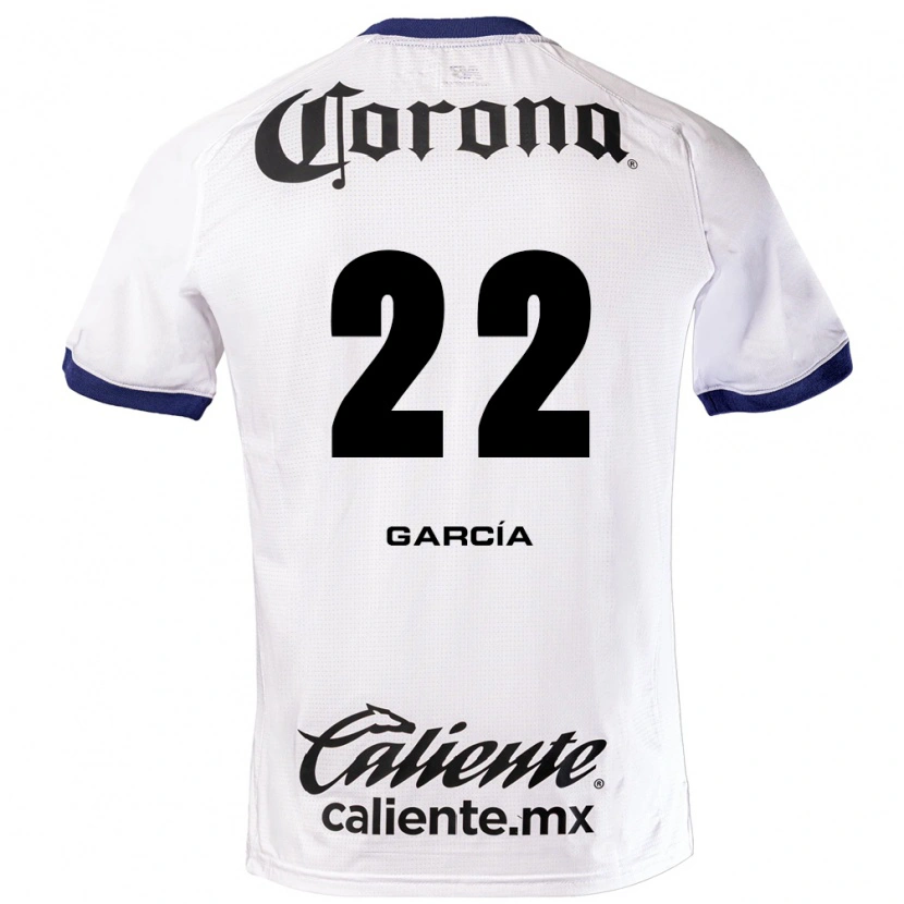 Danxen Mujer Camiseta Luis García #22 Blanco Azul Negro 2ª Equipación 2026/27 La Camisa México