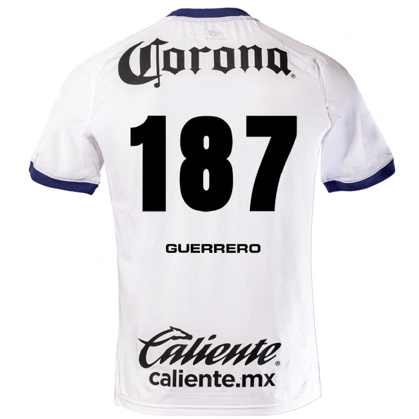 Danxen Mujer Camiseta Dominic Guerrero #187 Blanco Azul Negro 2ª Equipación 2026/27 La Camisa México