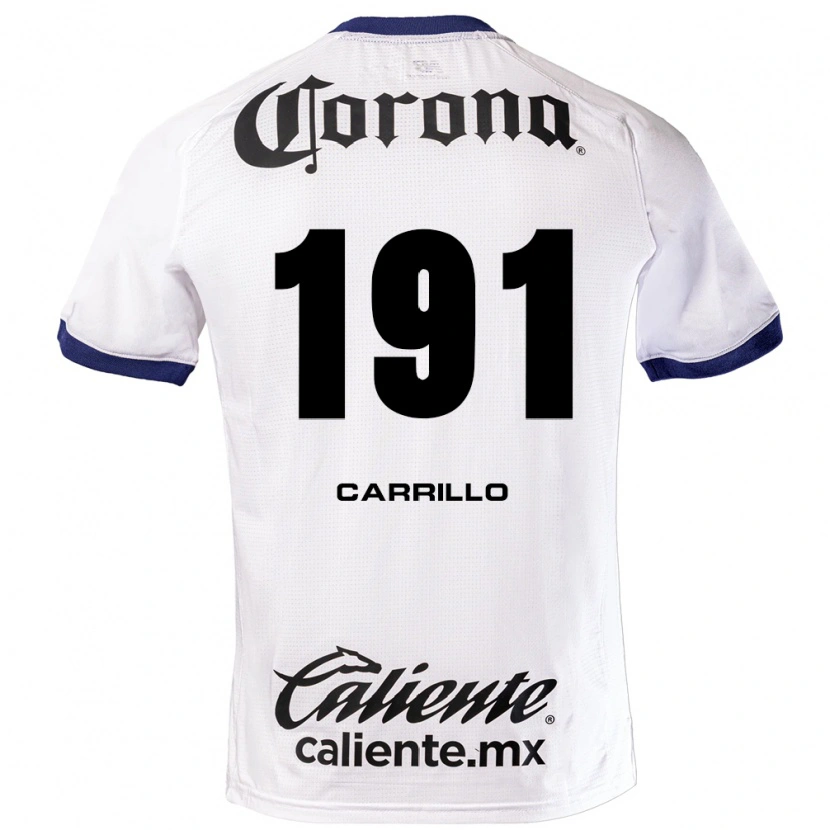Danxen Mujer Camiseta Carlos Carrillo #191 Blanco Azul Negro 2ª Equipación 2026/27 La Camisa México