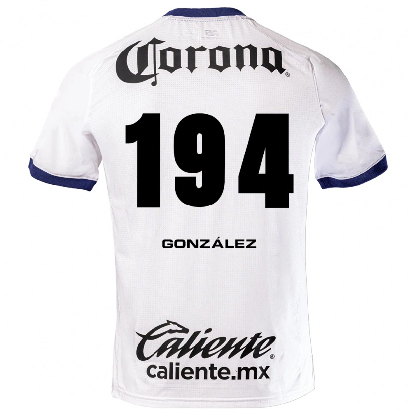 Danxen Mujer Camiseta Cristopher González #194 Blanco Azul Negro 2ª Equipación 2026/27 La Camisa México