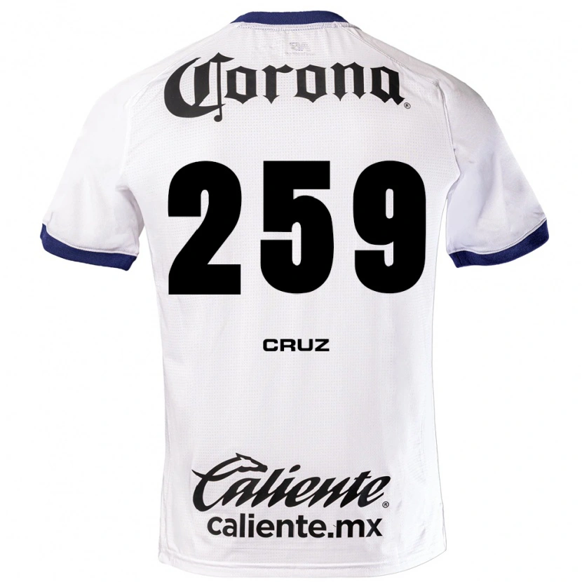 Danxen Mujer Camiseta Eder Cruz #259 Blanco Azul Negro 2ª Equipación 2026/27 La Camisa México