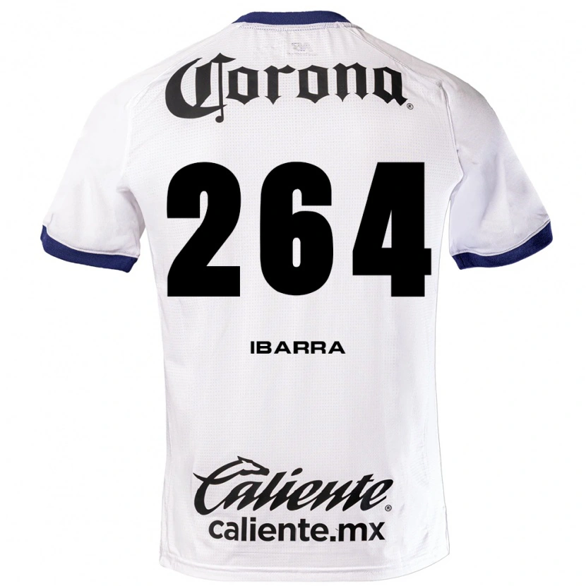 Danxen Mujer Camiseta Jesús Ibarra #264 Blanco Azul Negro 2ª Equipación 2026/27 La Camisa México
