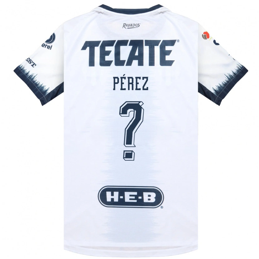 Danxen Mujer Camiseta Axel Pérez #0 Blanco Azul Tinta Rojo 2ª Equipación 2026/27 La Camisa México
