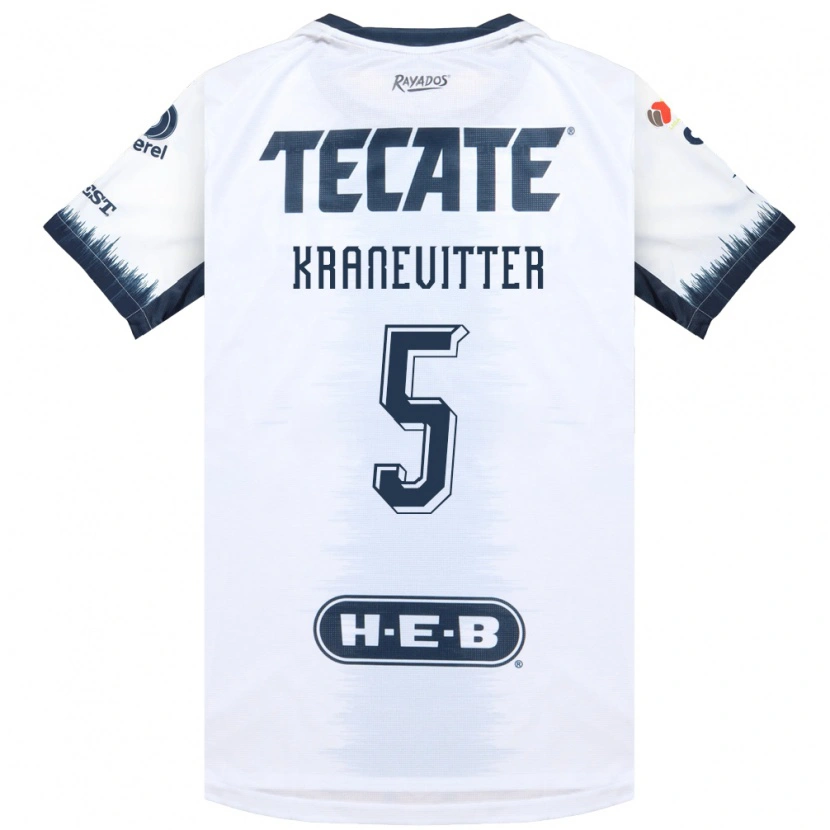 Danxen Mujer Camiseta Matias Kranevitter #5 Blanco Azul Tinta Rojo 2ª Equipación 2026/27 La Camisa México