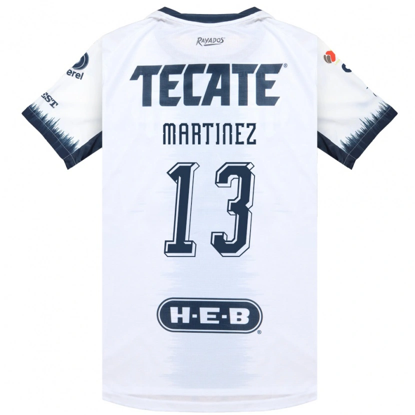 Danxen Mujer Camiseta Jaziel Martinez #13 Blanco Azul Tinta Rojo 2ª Equipación 2026/27 La Camisa México