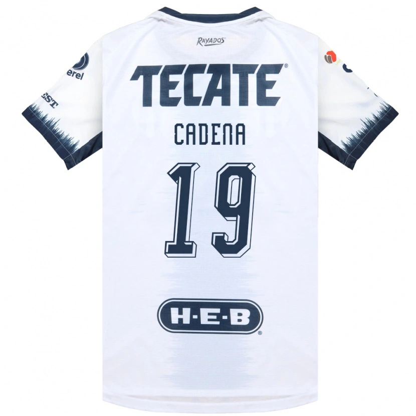 Danxen Mujer Camiseta Mariana Cadena #19 Blanco Azul Tinta Rojo 2ª Equipación 2026/27 La Camisa México