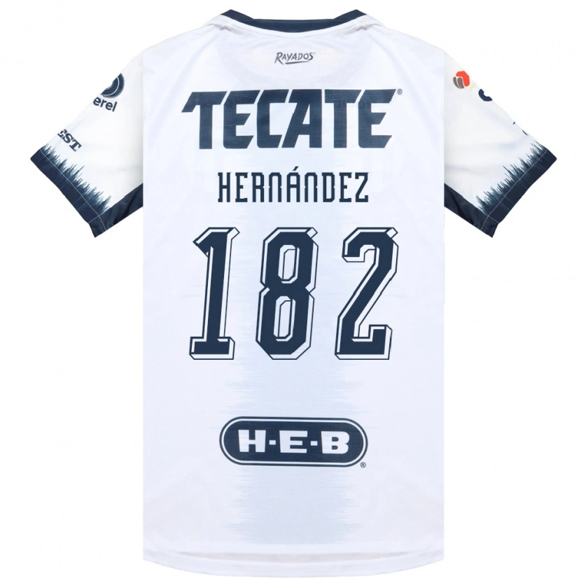 Danxen Mujer Camiseta Derek Hernández #182 Blanco Azul Tinta Rojo 2ª Equipación 2026/27 La Camisa México