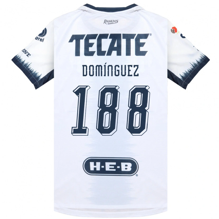 Danxen Mujer Camiseta Joel Domínguez #188 Blanco Azul Tinta Rojo 2ª Equipación 2026/27 La Camisa México