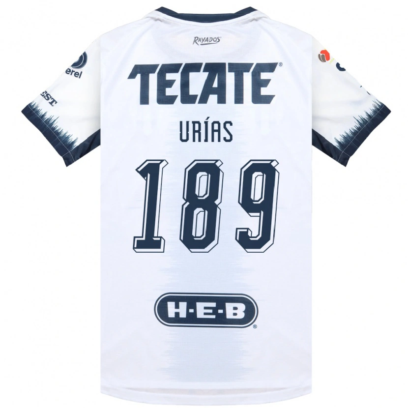 Danxen Mujer Camiseta Álex Urías #189 Blanco Azul Tinta Rojo 2ª Equipación 2026/27 La Camisa México