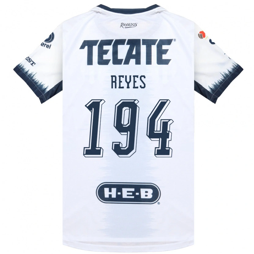 Danxen Mujer Camiseta Cristian Reyes #194 Blanco Azul Tinta Rojo 2ª Equipación 2026/27 La Camisa México