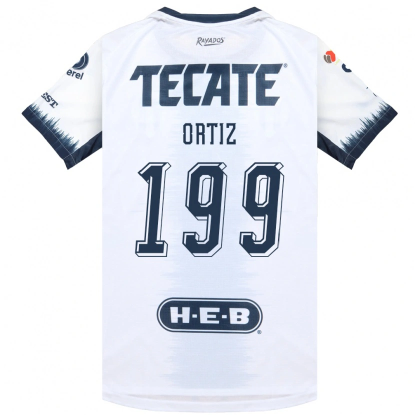Danxen Mujer Camiseta Luis Ortiz #199 Blanco Azul Tinta Rojo 2ª Equipación 2026/27 La Camisa México