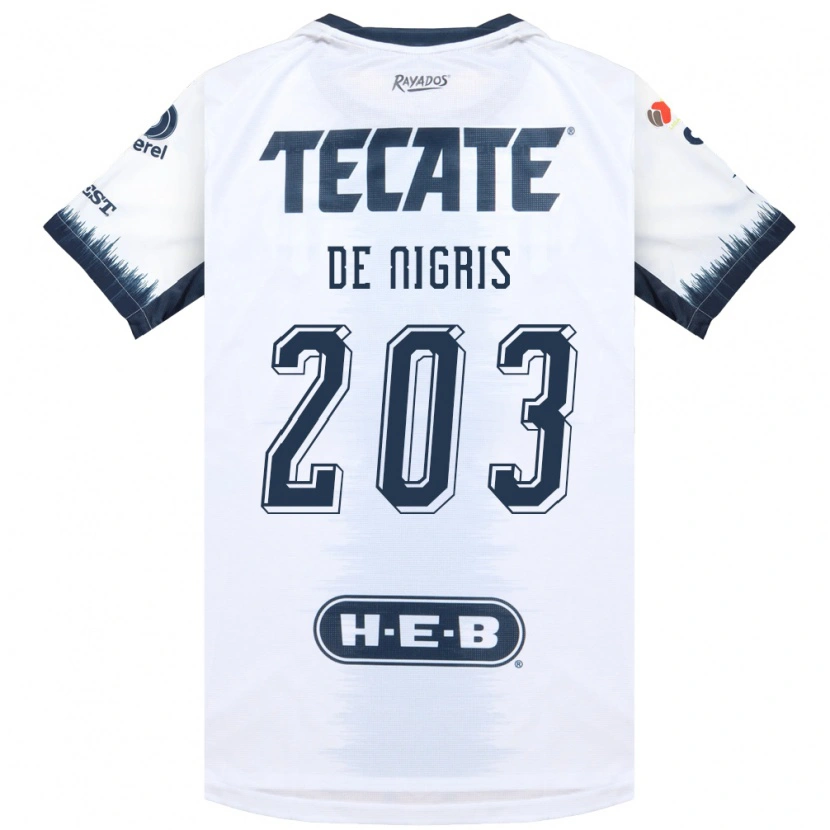 Danxen Mujer Camiseta Aldo De Nigris #203 Blanco Azul Tinta Rojo 2ª Equipación 2026/27 La Camisa México