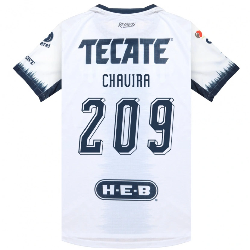 Danxen Mujer Camiseta Diego Chavira #209 Blanco Azul Tinta Rojo 2ª Equipación 2026/27 La Camisa México