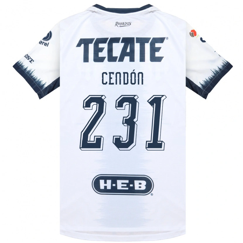Danxen Mujer Camiseta Maximiliano Cendón #231 Blanco Azul Tinta Rojo 2ª Equipación 2026/27 La Camisa México