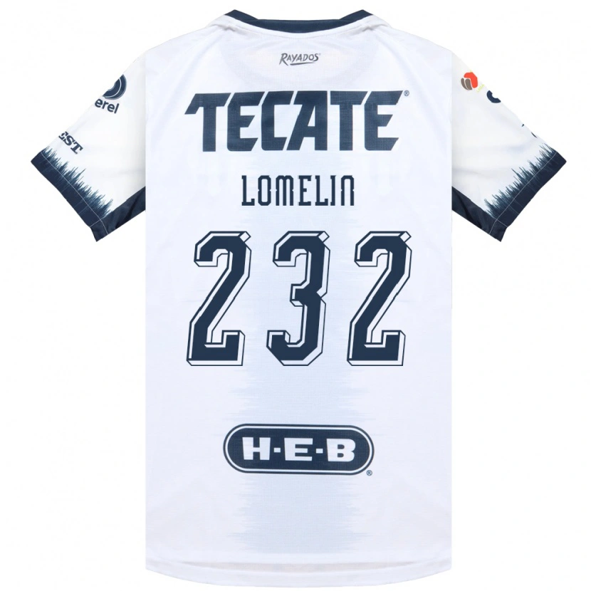 Danxen Mujer Camiseta Santiago Lomelin #232 Blanco Azul Tinta Rojo 2ª Equipación 2026/27 La Camisa México