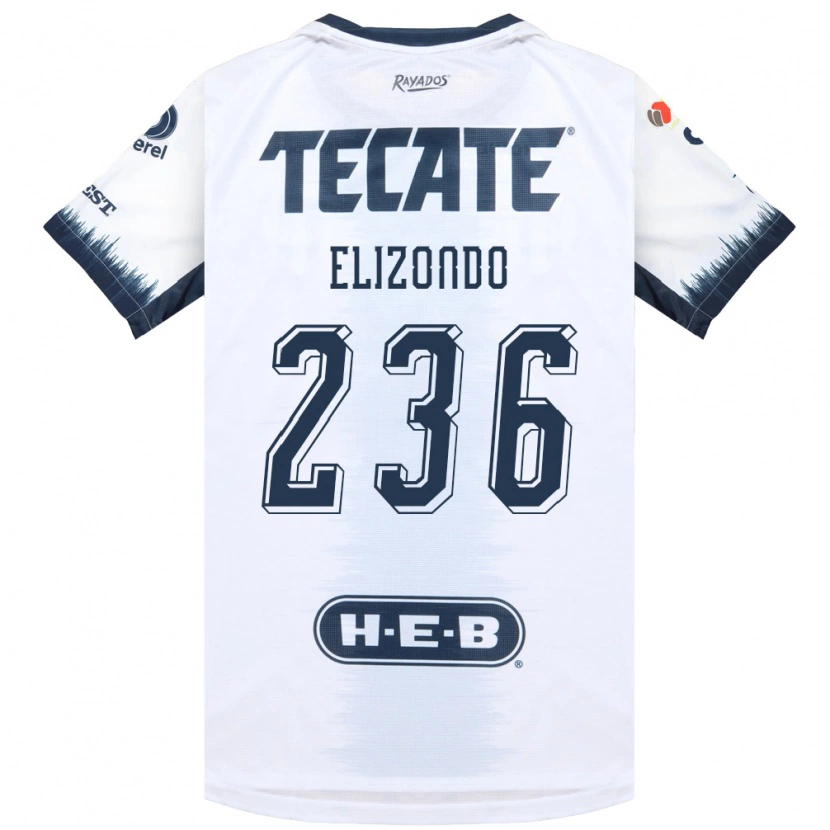 Danxen Mujer Camiseta Javier Elizondo #236 Blanco Azul Tinta Rojo 2ª Equipación 2026/27 La Camisa México