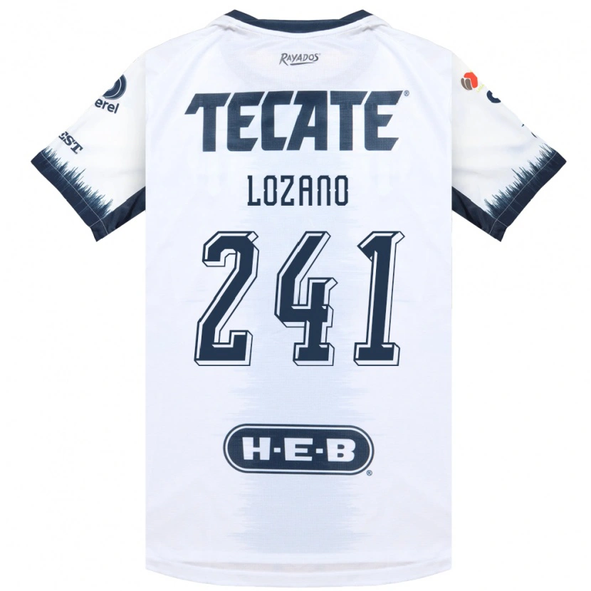 Danxen Mujer Camiseta Ronald Lozano #241 Blanco Azul Tinta Rojo 2ª Equipación 2026/27 La Camisa México