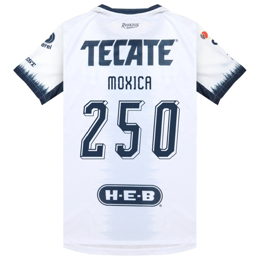 Danxen Mujer Camiseta Joaquín Moxica #250 Blanco Azul Tinta Rojo 2ª Equipación 2026/27 La Camisa México