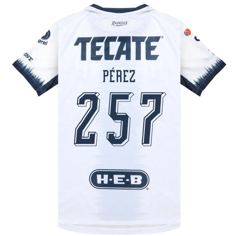 Danxen Mujer Camiseta Anthony Pérez #257 Blanco Azul Tinta Rojo 2ª Equipación 2026/27 La Camisa México
