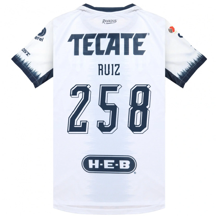 Danxen Mujer Camiseta Diego Ruiz #258 Blanco Azul Tinta Rojo 2ª Equipación 2026/27 La Camisa México