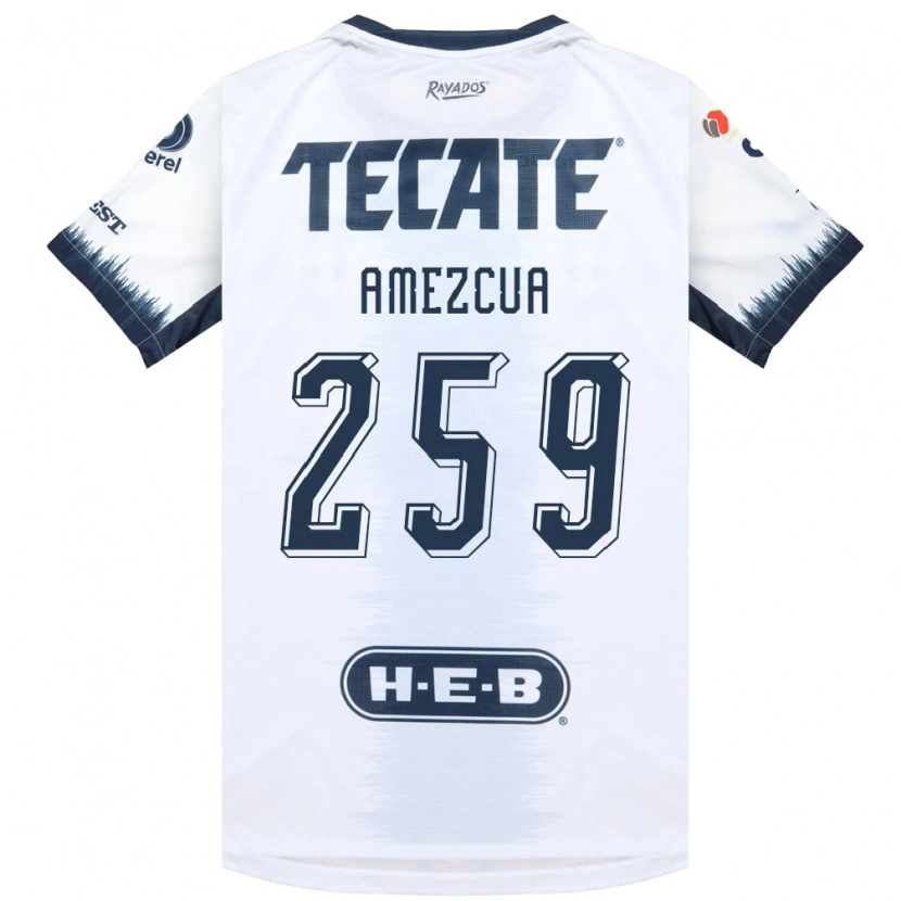 Danxen Mujer Camiseta Ángel Amezcua #259 Blanco Azul Tinta Rojo 2ª Equipación 2026/27 La Camisa México