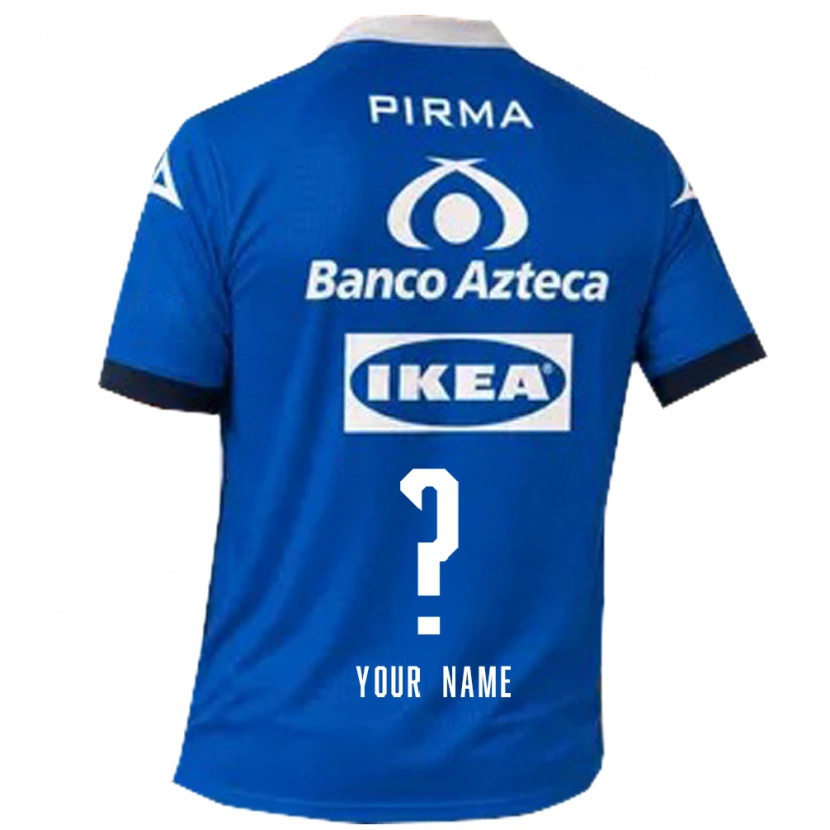 Danxen Mujer Camiseta Su Nombre #0 Azul Blanco 2ª Equipación 2026/27 La Camisa México