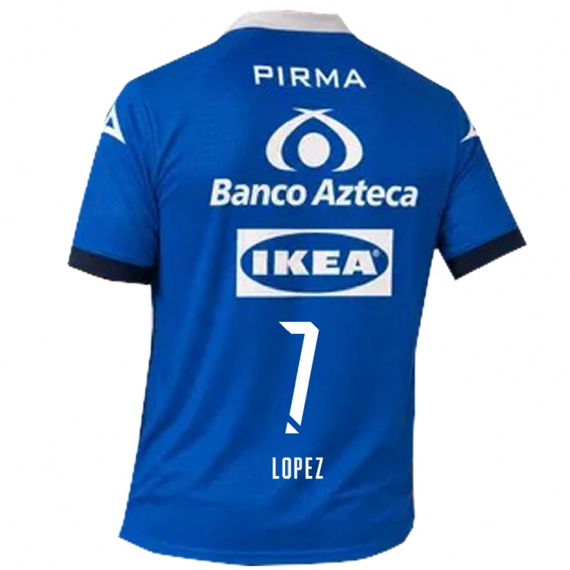 Danxen Mujer Camiseta Viridiana López #7 Azul Blanco 2ª Equipación 2026/27 La Camisa México
