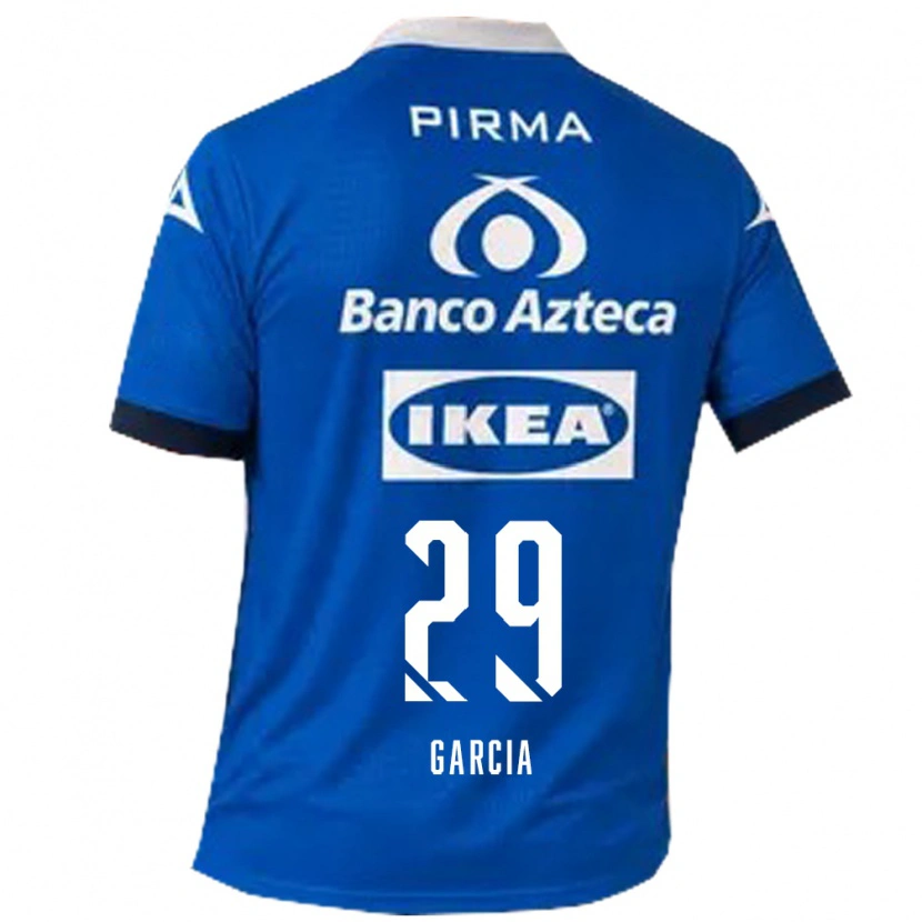 Danxen Mujer Camiseta Emiliano García #29 Azul Blanco 2ª Equipación 2026/27 La Camisa México