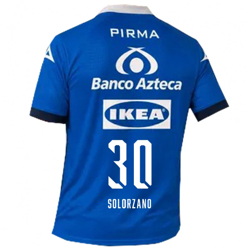 Danxen Mujer Camiseta Aisha Solórzano #30 Azul Blanco 2ª Equipación 2026/27 La Camisa México