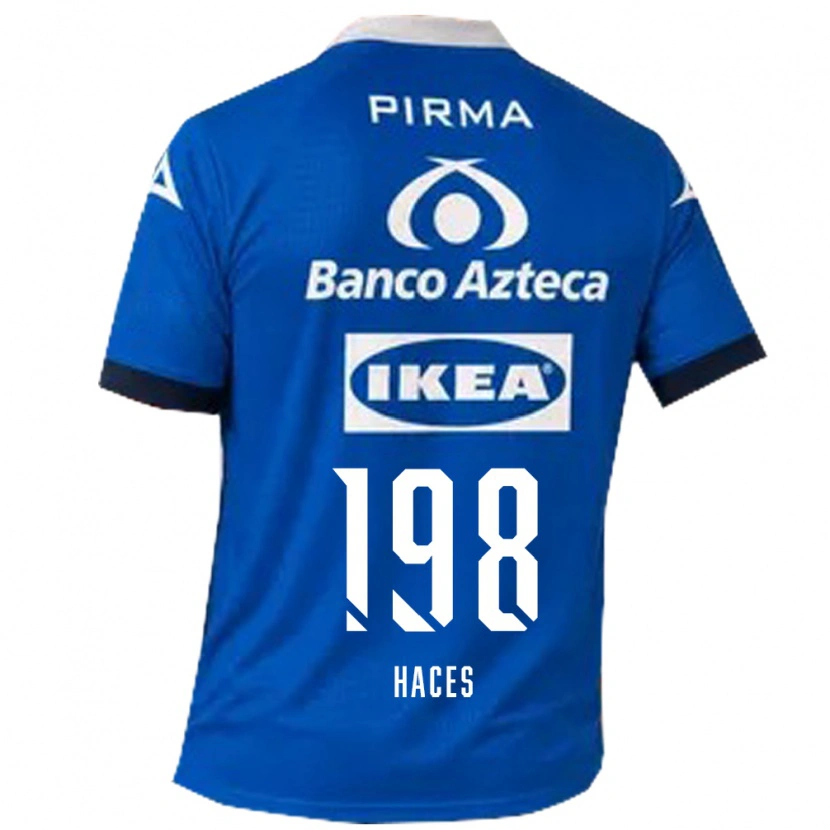 Danxen Mujer Camiseta Daniel Haces #198 Azul Blanco 2ª Equipación 2026/27 La Camisa México