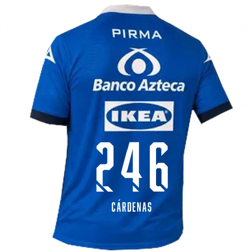 Danxen Mujer Camiseta Enrique Cárdenas #246 Azul Blanco 2ª Equipación 2026/27 La Camisa México