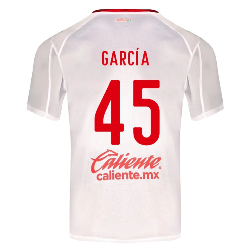 Danxen Mujer Camiseta Eduardo García #45 Blanco Verde Rojo 2ª Equipación 2026/27 La Camisa México