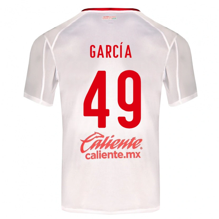 Danxen Mujer Camiseta Gilberto García #49 Blanco Verde Rojo 2ª Equipación 2026/27 La Camisa México