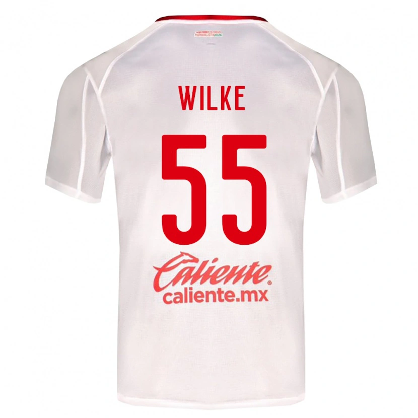 Danxen Mujer Camiseta Teun Wilke #55 Blanco Verde Rojo 2ª Equipación 2026/27 La Camisa México