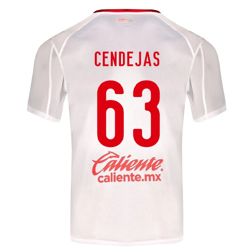 Danxen Mujer Camiseta Matías Cendejas #63 Blanco Verde Rojo 2ª Equipación 2026/27 La Camisa México