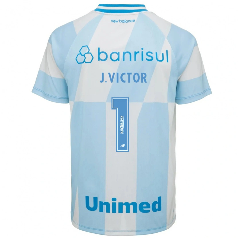 Danxen Mujer Camiseta João Victor #1 Azul Claro Blanco 2ª Equipación 2026/27 La Camisa México