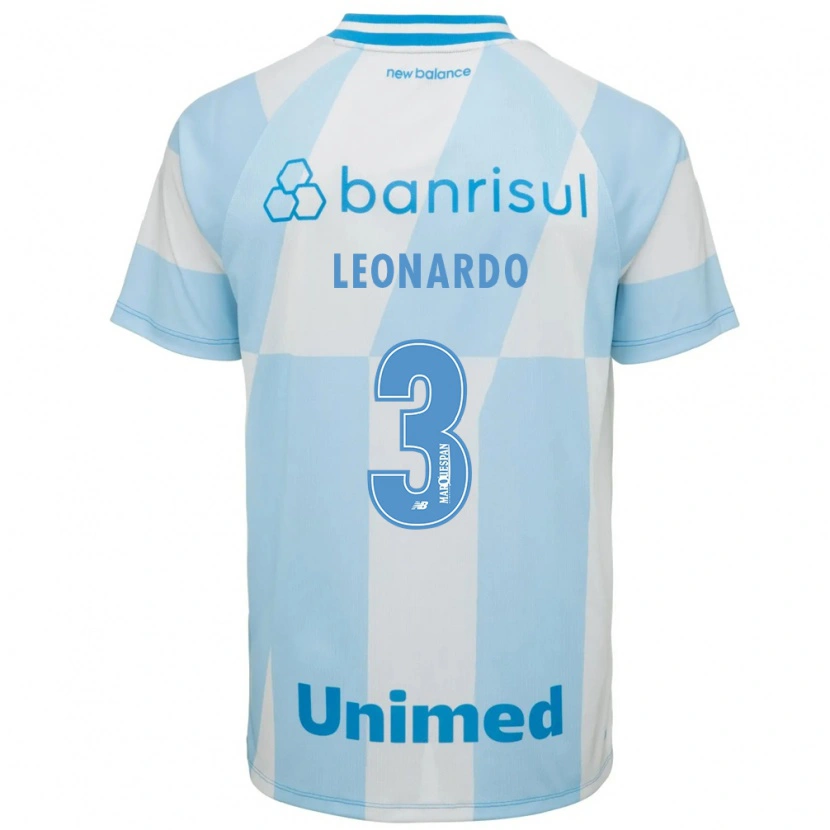 Danxen Mujer Camiseta Wagner Leonardo #3 Azul Claro Blanco 2ª Equipación 2026/27 La Camisa México
