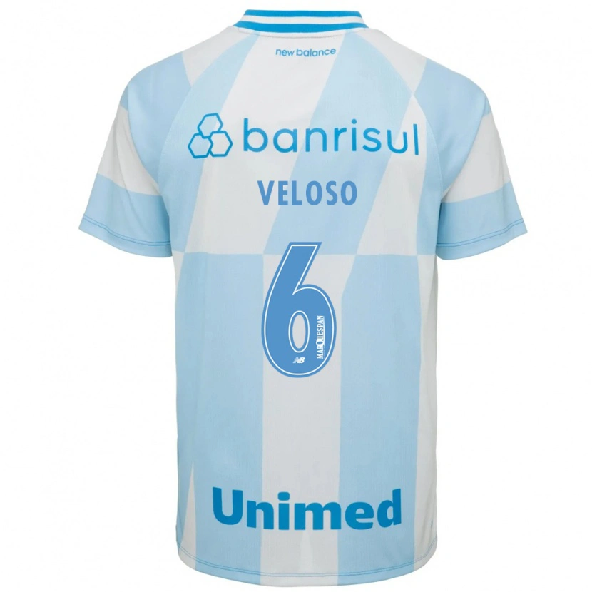 Danxen Mujer Camiseta Guilherme Veloso #6 Azul Claro Blanco 2ª Equipación 2026/27 La Camisa México