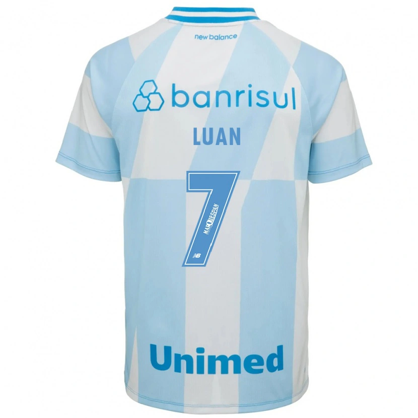 Danxen Mujer Camiseta Luan #7 Azul Claro Blanco 2ª Equipación 2026/27 La Camisa México