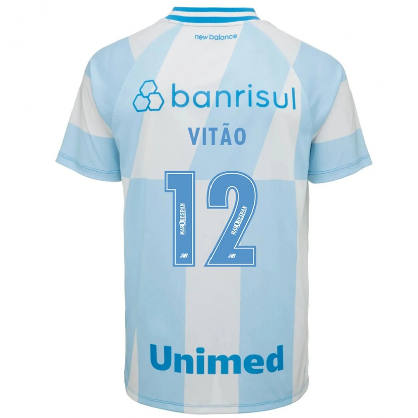 Danxen Mujer Camiseta Vítor Wächter De Godoy #12 Azul Claro Blanco 2ª Equipación 2026/27 La Camisa México